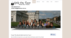 Desktop Screenshot of girlsontour.com.au